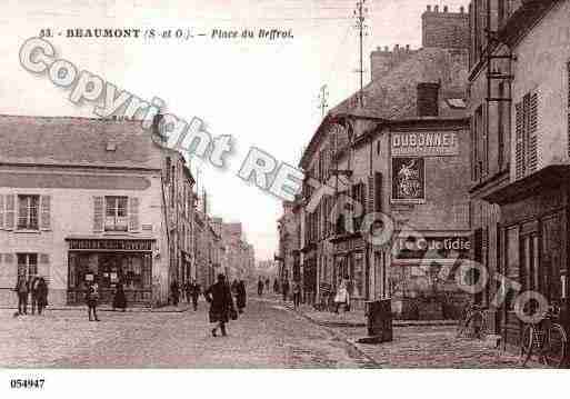 Ville de BEAUMONTSUROISE, carte postale ancienne