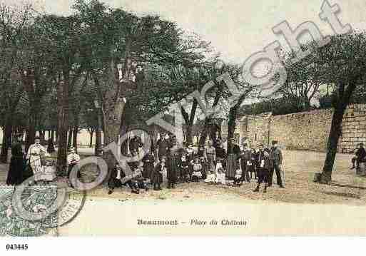 Ville de BEAUMONTSUROISE, carte postale ancienne