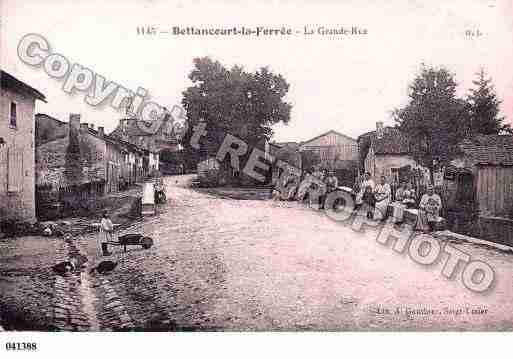 Ville de BETTANCOURTLAFERREE, carte postale ancienne