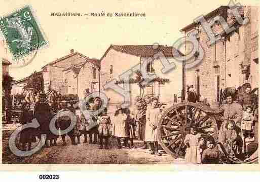 Ville de BRAUVILLIERS, carte postale ancienne