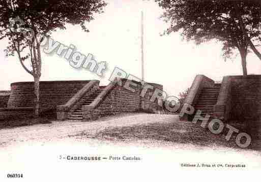 Ville de CADEROUSSE, carte postale ancienne