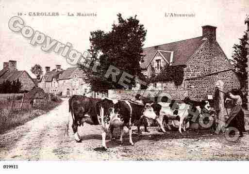 Ville de CAROLLES, carte postale ancienne