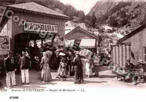 Ville de CAUTERETS, carte postale ancienne