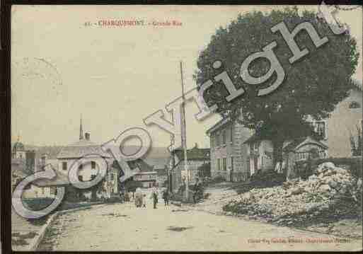 Ville de CHARQUEMONT, carte postale ancienne