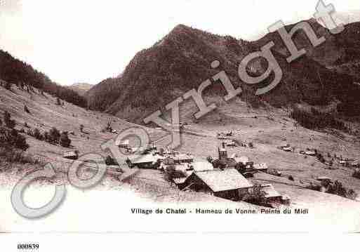 Ville de CHATEL, carte postale ancienne