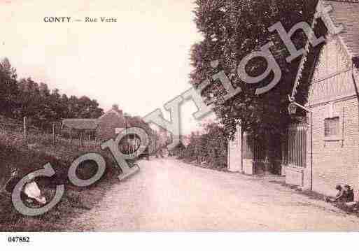 Ville de CONTY, carte postale ancienne