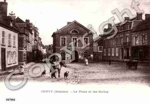 Ville de CONTY, carte postale ancienne