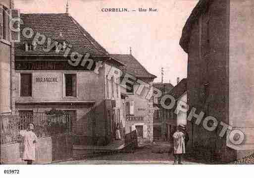 Ville de CORBELIN, carte postale ancienne