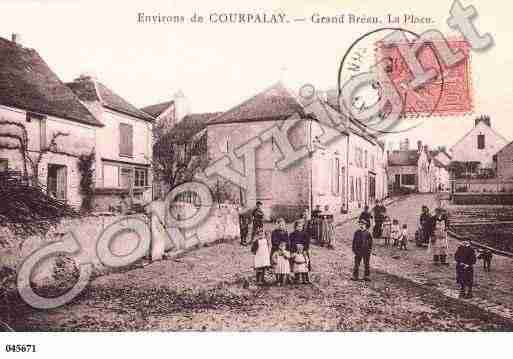 Ville de COURPALAY, carte postale ancienne