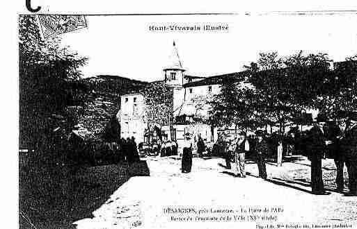 Ville de DESAIGNES, carte postale ancienne