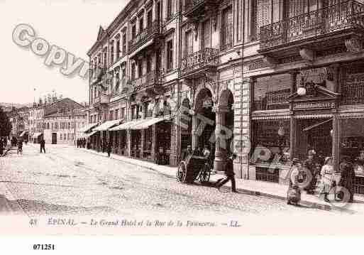 Ville de EPINAL, carte postale ancienne