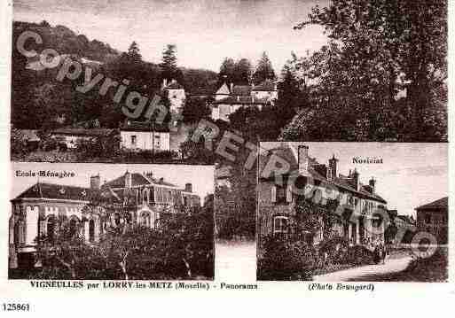 Ville de LORRYLESMETZ, carte postale ancienne