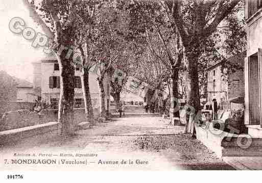 Ville de MONDRAGON, carte postale ancienne