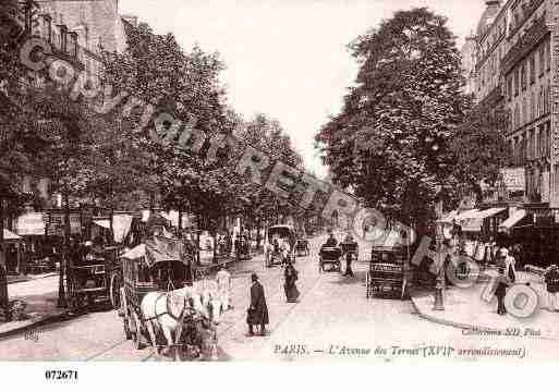 Ville de PARIS17, carte postale ancienne