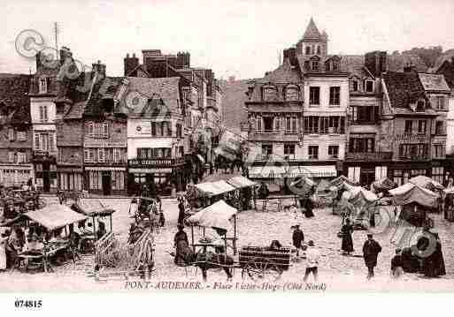 Ville de PONTAUDEMER, carte postale ancienne