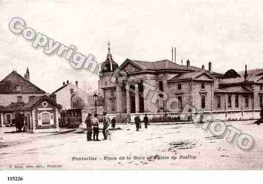 Ville de PONTARLIER, carte postale ancienne