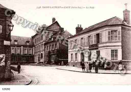 Ville de SAINTLAURENTENCAUX, carte postale ancienne