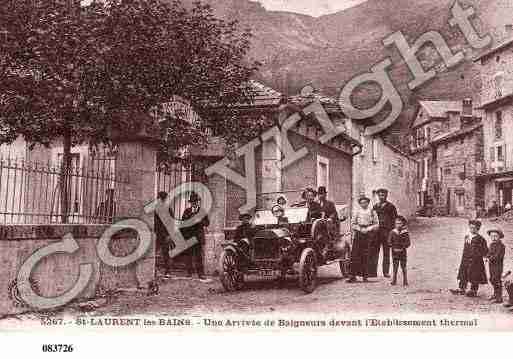 Ville de SAINTLAURENTLESBAINS, carte postale ancienne