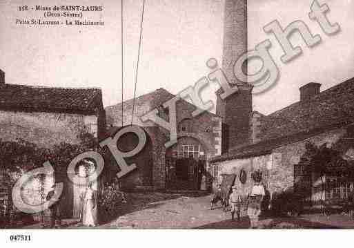 Ville de SAINTLAURS, carte postale ancienne