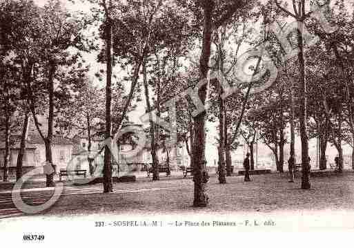 Ville de SOSPEL, carte postale ancienne