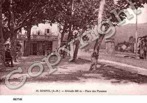 Ville de SOSPEL, carte postale ancienne