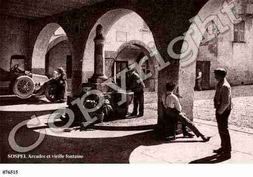 Ville de SOSPEL, carte postale ancienne