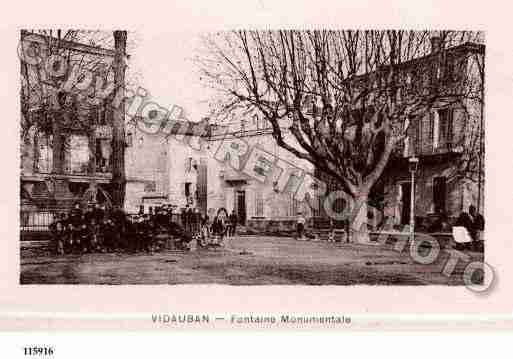 Ville de VIDAUBAN, carte postale ancienne