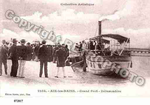 Ville de AIXLESBAINS, carte postale ancienne