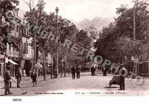 Ville de BAGNERESDELUCHON, carte postale ancienne