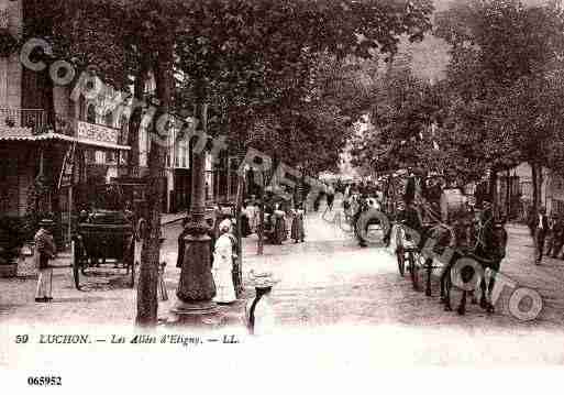 Ville de BAGNERESDELUCHON, carte postale ancienne