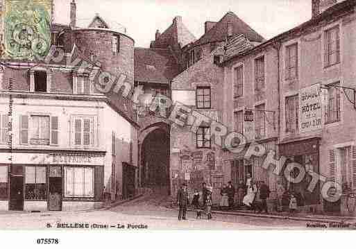 Ville de BELLEME, carte postale ancienne