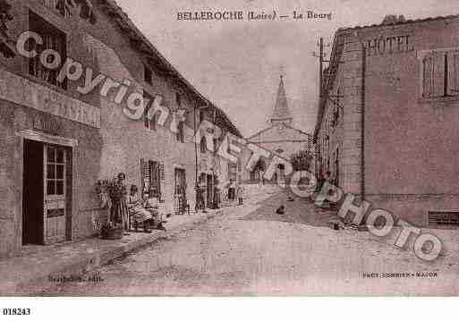 Ville de BELLEROCHE, carte postale ancienne