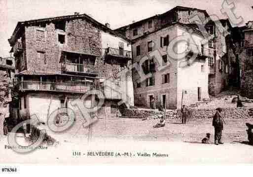 Ville de BELVEDERE, carte postale ancienne