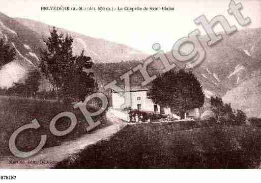 Ville de BELVEDERE, carte postale ancienne