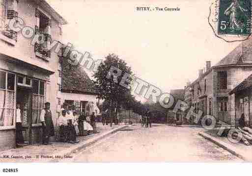 Ville de BITRY, carte postale ancienne