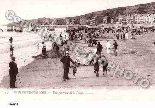 Ville de BOULOGNESURMER, carte postale ancienne