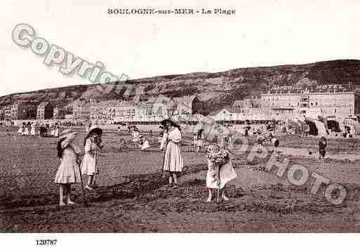 Ville de BOULOGNESURMER, carte postale ancienne