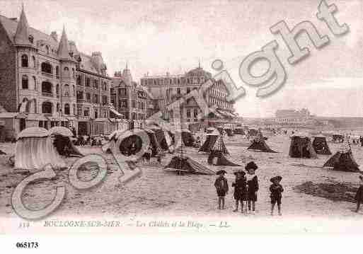 Ville de BOULOGNESURMER, carte postale ancienne