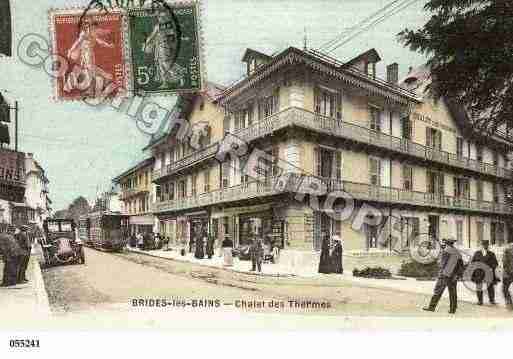 Ville de BRIDESLESBAINS, carte postale ancienne