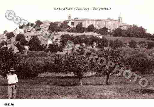 Ville de CAIRANNE, carte postale ancienne