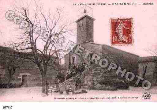 Ville de CAIRANNE, carte postale ancienne