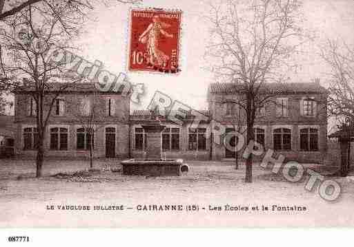 Ville de CAIRANNE, carte postale ancienne