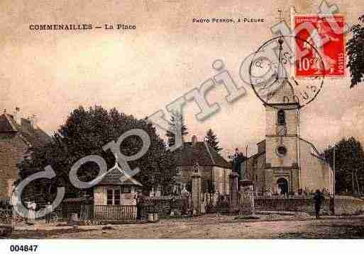 Ville de COMMENAILLES, carte postale ancienne