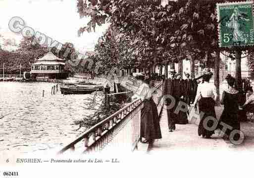 Ville de ENGHIENLESBAINS, carte postale ancienne