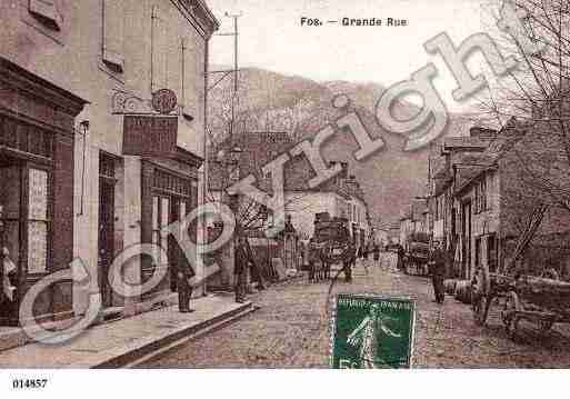 Ville de FOS, carte postale ancienne