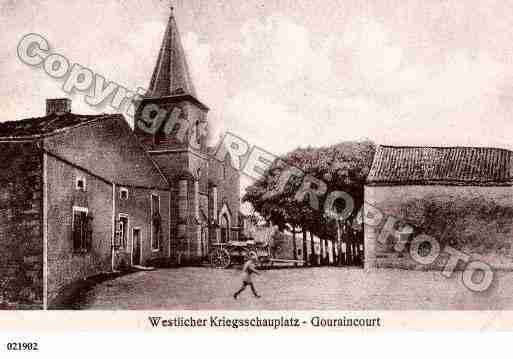 Ville de GOURAINCOURT, carte postale ancienne