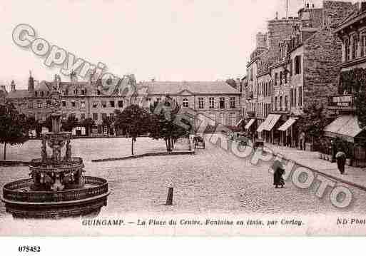 Ville de GUINGAMP, carte postale ancienne