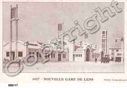 Ville de LENS, carte postale ancienne