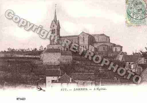 Ville de LORMES, carte postale ancienne