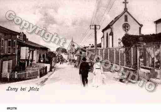 Ville de LORRYLESMETZ, carte postale ancienne